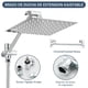 thumbnail image 5 of Regaderas para Baño de Lluvia de Alta Presión de 8 "/ ducha de 5 Modos Rociado mano, con brazo de extensión de 11 '', cabezal de ducha ajustable con soporte, manguera de 1,5 m (Cromo), 5 of 7