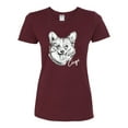 thumbnail image 2 of Cute Corgi Dog Lover Pet Owner Animal Lover Womens Graphic T-Shirt, Maroon, 2XL, 2 of 4