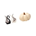 thumbnail image 6 of CarpNettore Elegant Swan Pumpkin Ceramic Plush Figurines Decorative Sculpture for Sofa Bed Shelf Anniversary and Halloween Room Ornament Collection, 6 of 8