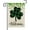 Welcome- Shamrocks, variant on Welcome Easter Watercolor Cross Colorful Eggs Flowers Leaves Spring Garden Flag Yard Flag 12x18 Inch Double Sided Small Mini Yard Outdoor Outside Holiday Decoration