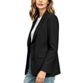 thumbnail image 6 of Stamzod Womens Blazers Dressy Casual Long Sleeve Dress Jacket with Pockets Lapel Office Work Blazer for Women Black C L, 6 of 8