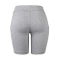 thumbnail image 3 of Women's High Waist Soft Ultra Stretch Yoga Shorts Leggings with 2 Side Pockets Pack of 3 Heather Grey, 3 of 4