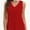 Red, variant on Women's Summer Sleeveless Blouse Casual Tank Flowy Tops for Women