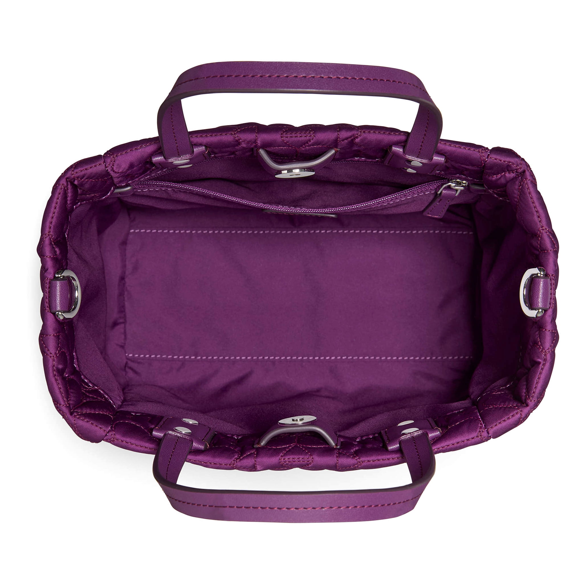 Kate Spade New York Women’s Tilly Quilted Small Satchel Tote Bag (Plum)