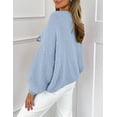 thumbnail image 3 of PRETTYGARDEN Women's Tie Front Bow Cardigan Sweaters Chunky Knit Long Puff Sleeve Trendy Fall Winter Jacket Coats, 3 of 10