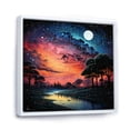 thumbnail image 2 of Designart "Meteors Celestial And Painting II" Asteroids Floater Framed Wall Decor, 2 of 7