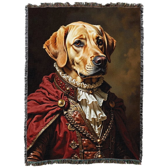 Pure Country Weavers Lord Golden Lab Blanket Fantasy Cotton Tapestry Throw - Made in The USA - 72" x 54"