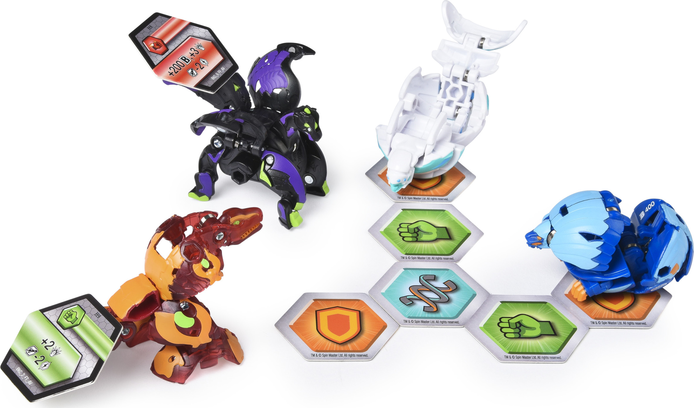 BAKUGAN Armoured Alliance Pacco Baku-Gear: Trox E Pegatrix Con 8 BakuCores - Gioco Di Battaglia