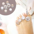 thumbnail image 4 of Xihbxyly Separador de Dedos, Diseño de Flor de Silicona, Cómodo Alivio Del Dolor de Pies, Fácil Aplicación de Arte de Uñas, Forma Correcta de Los Dedos, Uso Doméstico, Juego de 8 Piezas, 4 of 4