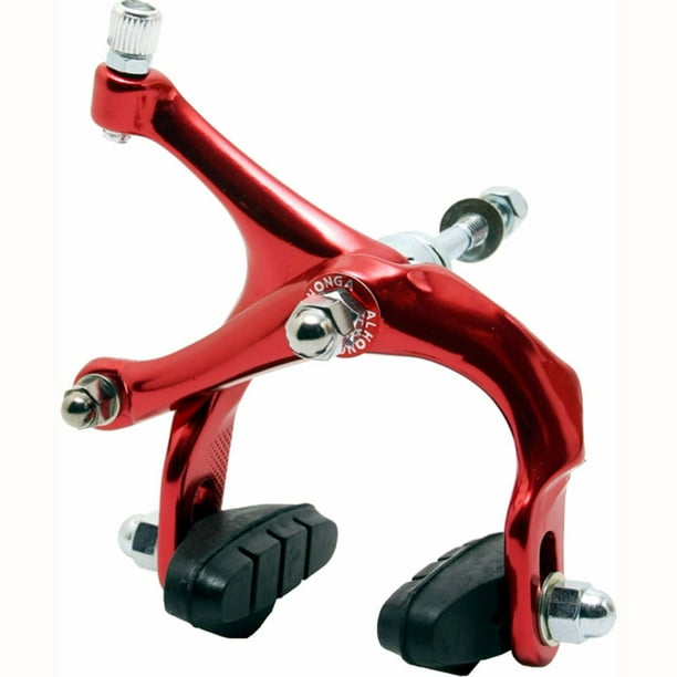 Red Bicycle Brake Calipers Bike Replacement Part 4557 Mm Alloy