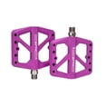 thumbnail image 1 of Soidarity ZTTO 1 par de pedales planos de nailon para bicicleta, 24 picos intercambiables, pedales de bicicleta de color sólido, piezas de ciclo, Ciclismo Violeta Soidarity OD002863-05B, 1 of 6