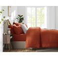 thumbnail image 4 of Juego de edredón CozyLux Burnt Orange Queen de 7 piezas para todas las estaciones, 4 of 8