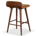 thumbnail image 6 of Safavieh Tazmyn Wood and Leather  Counterstool in Brown / Walnut, 6 of 13