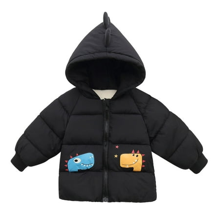 

TAIAOJING Kids Toddler Jacket Children Kids Baby Boys Girls Long Sleeve Cute Cartoon Winter Solid Coats Ears Hooded Outer Outwear Clothes Fall Outfits 18-24 Months