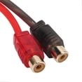 thumbnail image 3 of 4 Pack RCA Cable 1 Male to 2 Female Stereo o Y Splitter for Car Speaker System, 3 of 4