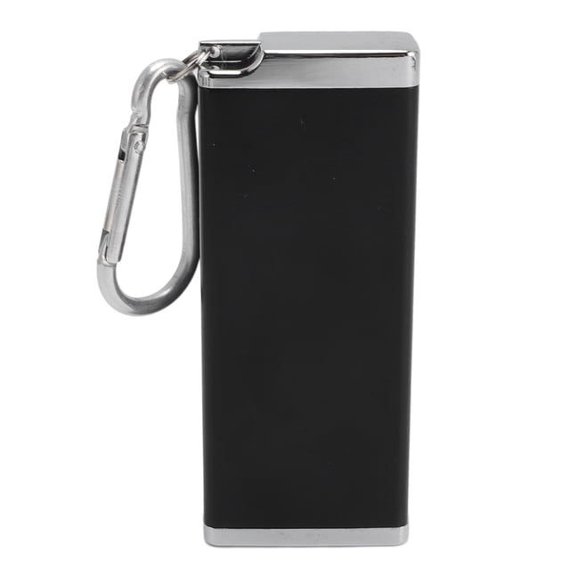 Keychain Storage Container, Mini Case Keychain Holder Compact Rain Proof Lightweight for Travel Black