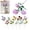 Pink, variant on Tucknest Three Headed Rose Artificial Flower, Artificial Flowers for Outdoors Fake Flowers, UV Resistant Artificial Outdoor Plants for Wedding Hotel Home Decor, Pink 26 inch