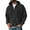 Black #011, variant on Mohiass Quarter Zip Pullover Men Crewneck Long Sleeve Fashion Hoodies Fall Baggy Athletic Sweatshirts with Pockets Black 2XL