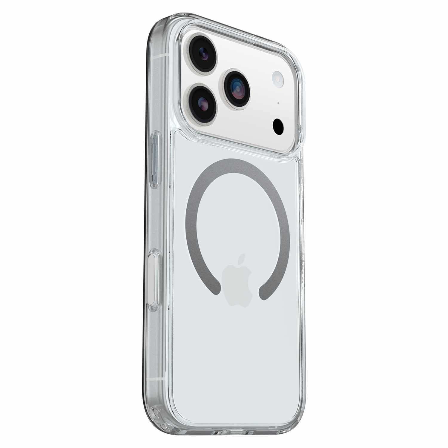OtterBox Étui Symmetry Clear MagSafe avec Contrôle de la Caméra Clear with Bleu Tint (Clear) pour iPhone 17 Pro Max