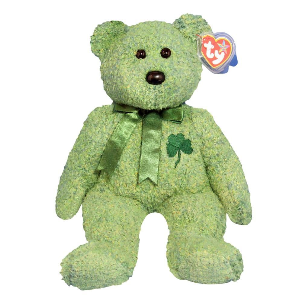 new TY Beanie Baby SHAMROCK the Irish Bear (8 inch) Plush