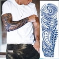 thumbnail image 3 of Pegatinas de tatuajes temporales extra grandes para tatuajes falsos de brazo a prueba de agua yeacher  Etiquetas engomadas del tatuaje, 3 of 3