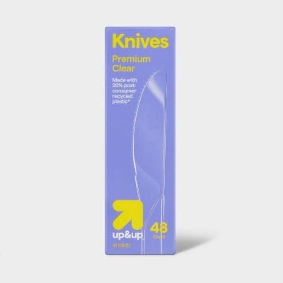 Premium Clear Plastic Knives - 48ct - up&up