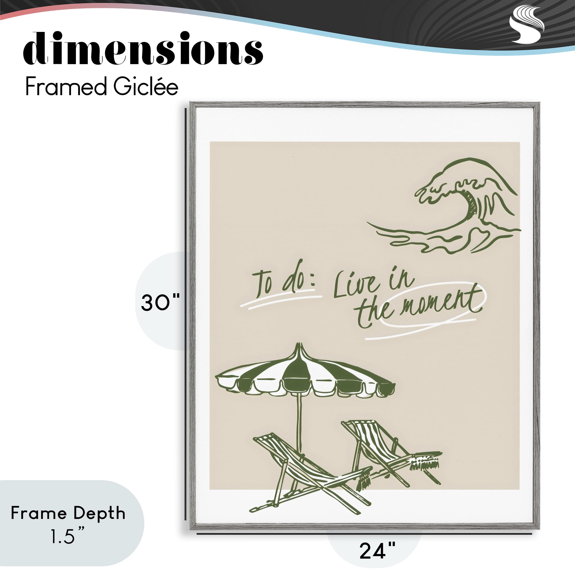 Stupell Industries To Do: Live In The Moment Gray Framed Giclee Art, design by The Prints Vibe