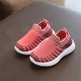 thumbnail image 2 of Chaussures Enfants Garçons Enfants Garçons et Filles Été Chaussettes Légères Respirantes Chaussures Décontractées Souples pour Tout-Petits Espadrilles Filles Chaussures Rouges 4.5 Ans-5 Ans, 2 of 6