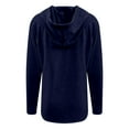 thumbnail image 5 of Quarter Zip Pullover Women 2025 Fall Winter Long Sleeve Plain Hoodie Hooded Sweatshirt Pullover Tops, 5 of 6