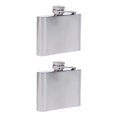 thumbnail image 1 of Inteprter Stainless Steel Hip Flask Flagon Pocket Barware Bottle 110ml Pot Wine Whisky Tipo 1 2piezas, 1 of 1