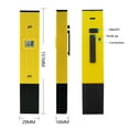 thumbnail image 5 of PH Meter Digital PH Tester Water Quality Testers Acidity Measure Device Water Pool Aquarium Hydroponics Home Brew 0-14pH ,Accurate - YELLOW_X, 5 of 7