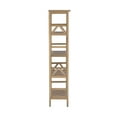 thumbnail image 5 of Linon Titian 4-Tier Solid Wood Bookcase, Driftwood Brown, 5 of 10
