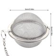 thumbnail image 2 of facefd Stainless Steel Mesh Tea Ball with Chain Tea Infuser Strainers Interval Diffuser for Drain Rinse Coffee Rice, XL, 2 of 6