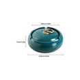 thumbnail image 3 of Pedty Office Cabinet,1X Ceramic Ashtray,2023 Design Ashtray Creatives Luxury Custom Ash Tray for Home Accessories Ceramic Ashtray with Lid, 3 of 4