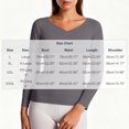 thumbnail image 4 of Long Sleeve Shirts for Women V Neck Thermal Underwear Tops Double Brushed Seamless Soft Warm Fall Winter Base Layer,Sizes S-3XL, 4 of 6