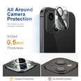 thumbnail image 4 of [2+2 Pack]We Life For iPhone 15 Screen Protector,Privacy Tempered Glass Screen Protector with Camera Lens Protector [Easy Installation] [9H Hardness] [99.99% HD Clear] [Case Friendly], 4 of 5