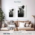 thumbnail image 3 of Elephant Stock Bear At Attention Wall Art - Vertical Multi Panel Canvas - Hallway Wall Decor - Animal Multi Panel - Gray And Black Decor By Brandon Wong - 14" x 23", 3 of 4