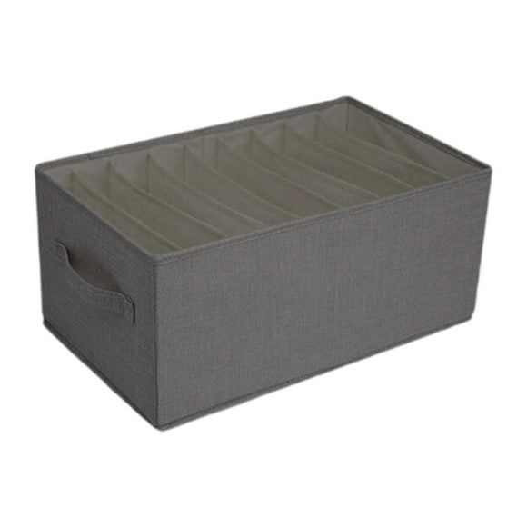 Cubos de almacenamiento plegables para ropa, organizador para sábanas y edredones. Gris 9 rejillas