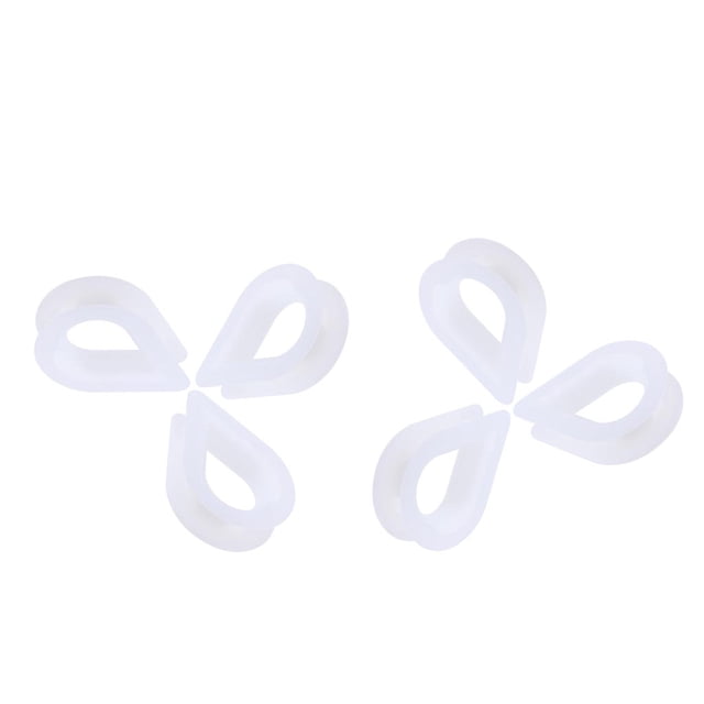6 piezas de nylon dedal de plástico reemplazos de ojos para cuerdas de cables de 16 mm Zulema Dedal de nylon marino