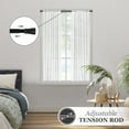 thumbnail image 4 of Kenney® Rogers 5/8" Twist & Fit No Tools Adjustable Tension Window Curtain Rod, 48-84", Black, 4 of 10