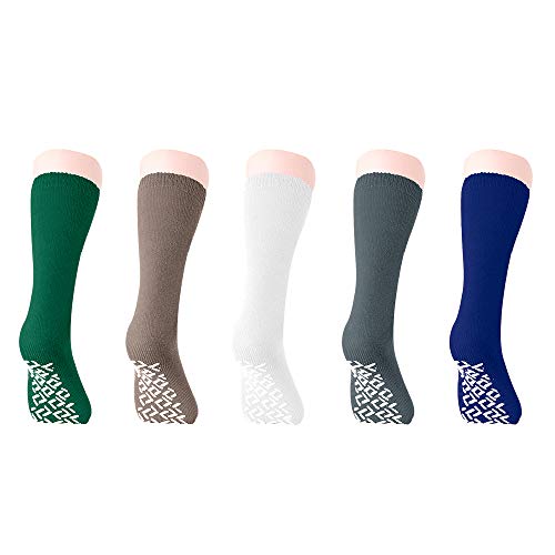 Personal Touch Non Skid Hospital Slipper Socks with Gripper Bottoms 5