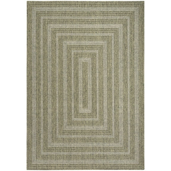Nourison Home Tulum 4' x 6' Olive Outdoor Rug