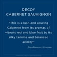 thumbnail image 6 of Decoy California Cabernet Sauvignon, Red Wine, 750 ml Glass Bottle, 13.9% ABV, 6 of 7