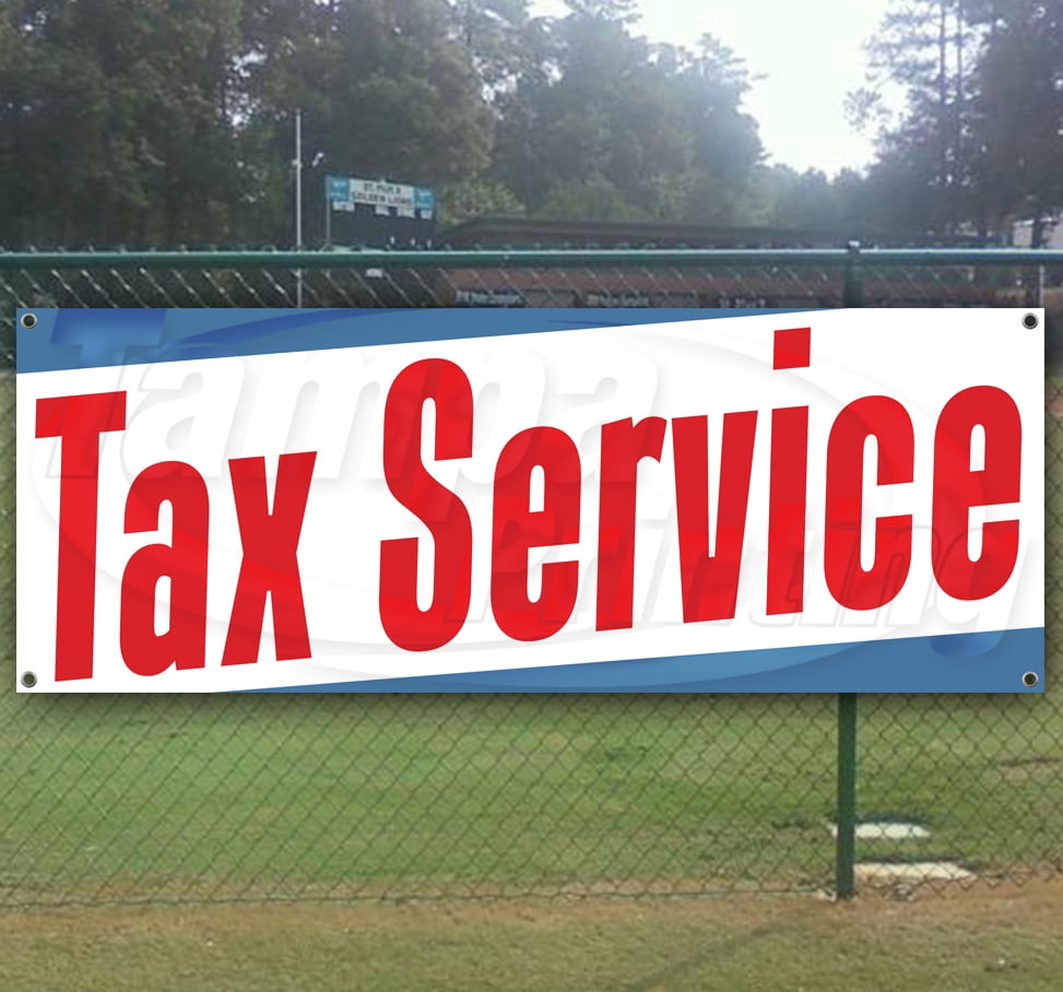 Non-Fabric Tax Service Fast Refund 13 oz Banner Heavy-Duty Vinyl Single-Sided with Metal Grommets 