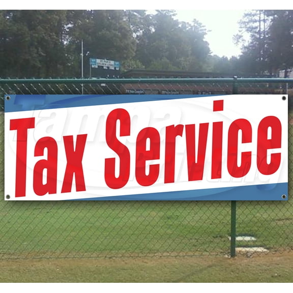 Tax Service Fast Refund 13 oz Vinyl Banner With Metal Grommets