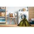 thumbnail image 2 of Ahgly Company Machine Washable Indoor Square Transitional Black Brown Area Rugs, 3' Square, 2 of 7