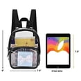 thumbnail image 4 of Mochila transparente con correas reforzadas y bolsillo frontal para accesorios: perfecta para la escuela, seguridad y eventos deportivos., 4 of 4