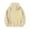 Beige, variant on Beige Essentials Hoodie, Polyester Hoodies for Women, Women's Long Sleeved Zipperless Back It's Okay Not To Be Perfect. Printed Hoodie S