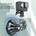 thumbnail image 4 of Camera Suction Cup Mount, 1/4 Inch Thread Action Camera Suction Cup Mount  For Outdoor Street Glass For Insta360, 4 of 8