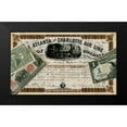 thumbnail image 2 of Vision Studio 14x10 Black Modern Framed Museum Art Print Titled - Antique Stock Certificate IV, 2 of 5